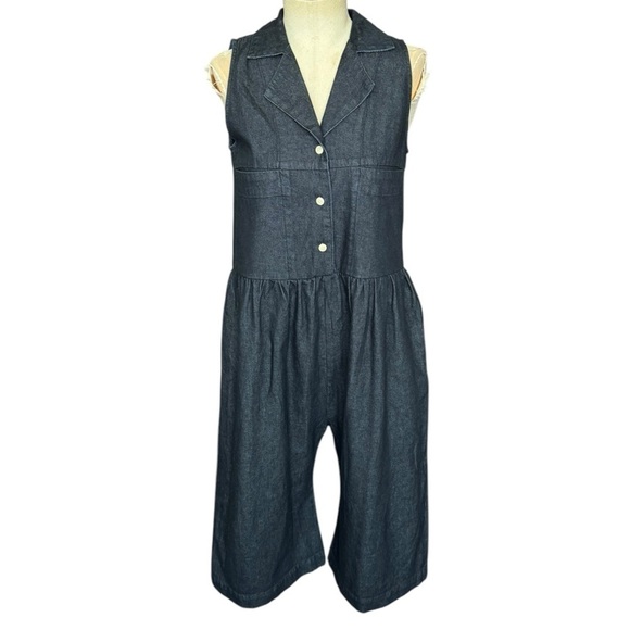 ILANA KOHN Violet Jumpsuit in Dark Indigo Denim Blue XS - Picture 2 of 8